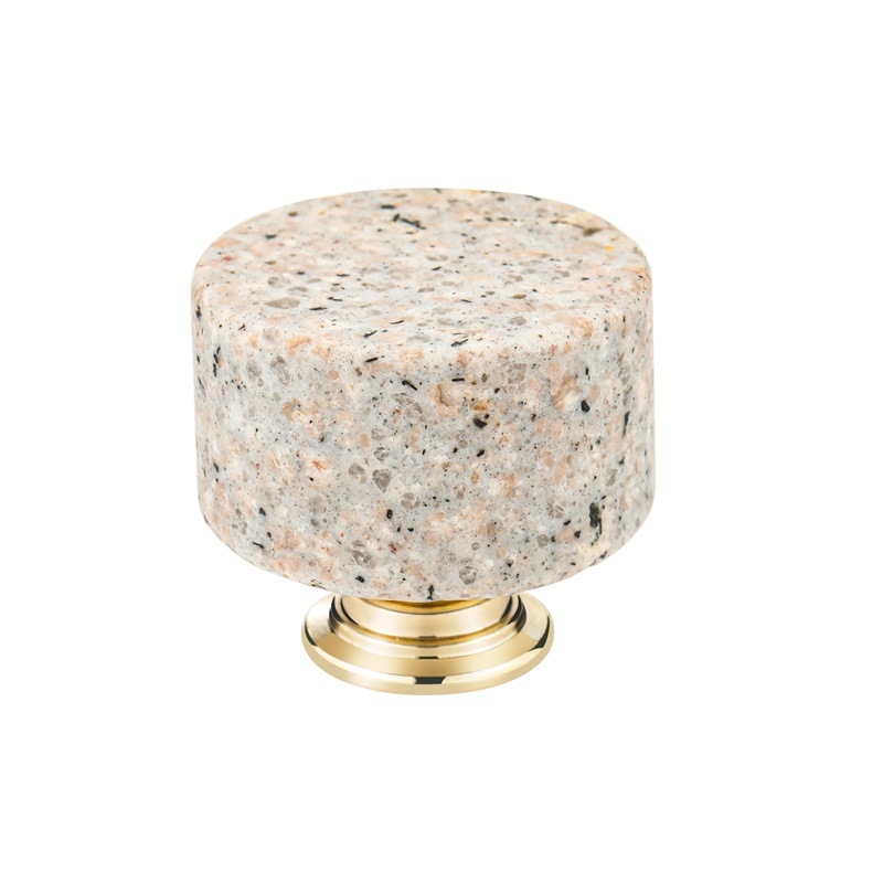 Cilindrična moderna ručka za ormar i ladicu, aluminijska legura, nordijski lagani luksuz, umjetni mramor, model Marble Handle 04