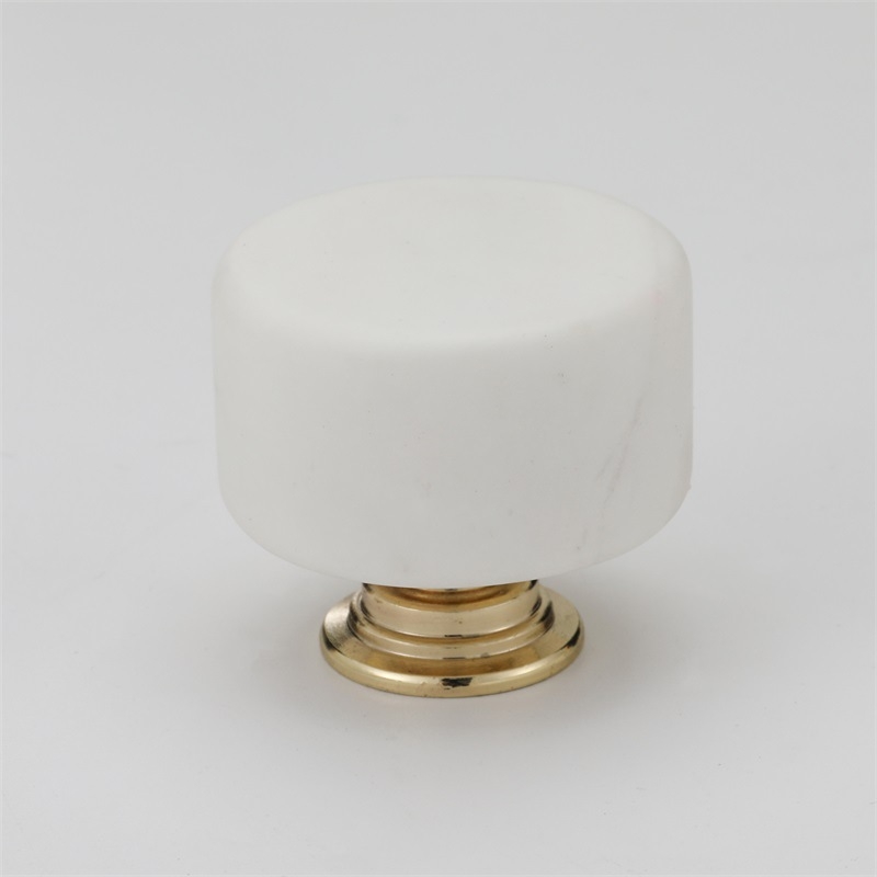 Cilindrična moderna ručka za ormar i ladicu, aluminijska legura, nordijski lagani luksuz, umjetni mramor, model Marble Handle 04