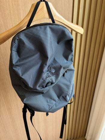 Rucsac cu model în carouri, capacitate sub 20 L, material nylon, curea de umăr curbat, compatibil cu laptop de 13 inch