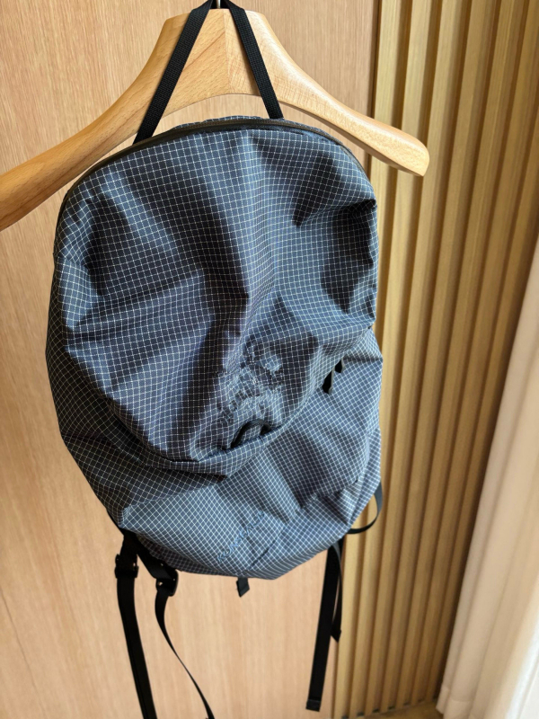 Rucsac cu model în carouri, capacitate sub 20 L, material nylon, curea de umăr curbat, compatibil cu laptop de 13 inch