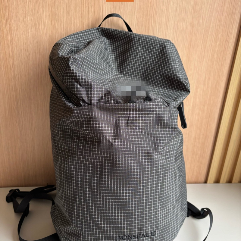 Rucsac cu model în carouri, capacitate sub 20 L, material nylon, curea de umăr curbat, compatibil cu laptop de 13 inch