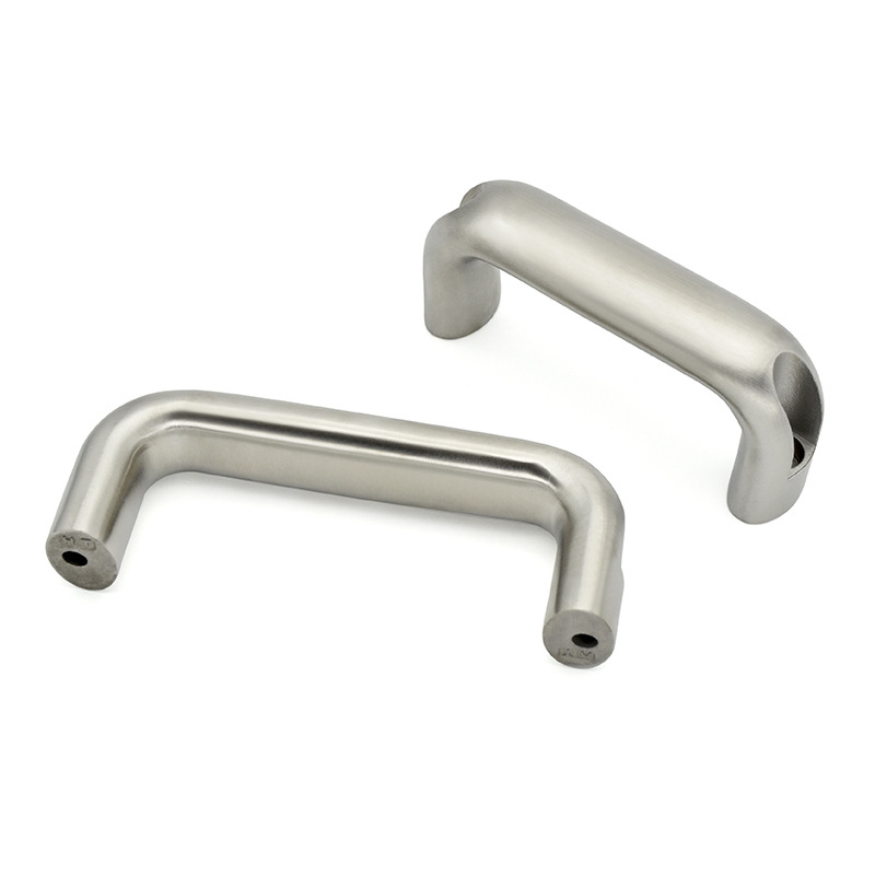 Gukun XK667 Λαβή πόρτας ντουλάπας από ανοξείδωτο ατσάλι, οβάλ U‑σχήματος, επιφάνεια καθρέφτη, εξωτερικό βιομηχανικό στυλ