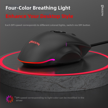 Ποντίκι παιχνιδιών X11 – 7200 DPI, 7 κουμπιά, RGB, ενσύρματο USB (DPI 7200; κουμπιά 7; RGB; USB ενσύρματο; Μακροεντολές)