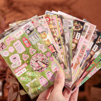 Set naljepnica u retro stilu — 30 komada na premazanom papiru za dnevnik, scrapbooking i ukrašavanje stražnje strane telefona/kartica