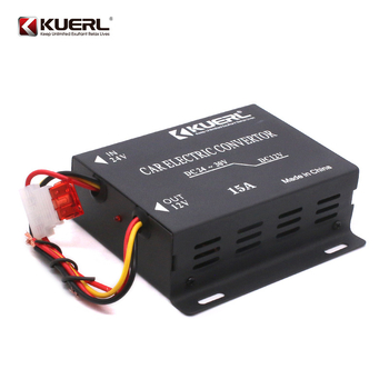 Automobilinis DC-DC keitiklis 24V į 12V, 15A/20A/30A, 120–360W, modeliai K-10A/K-15A/K-20A/K-30A