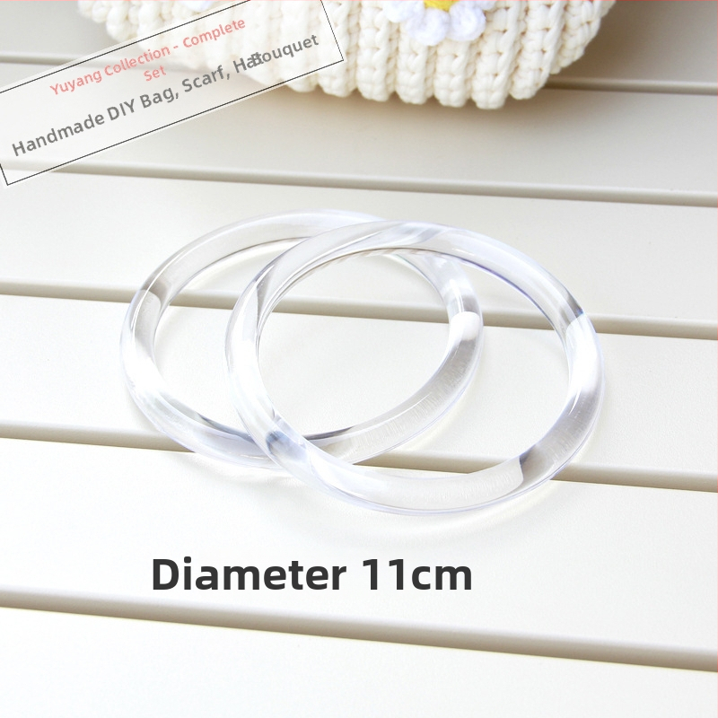 D formos krepšys iš dervos su skaidriu žiedu – vasara 2024, poilsio kelionėms, atsparus vandeniui