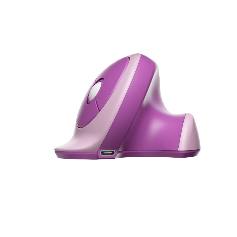 Vertikalni ergonomski bežični optički miš, dvostruki način tro-kanalnog tišeg rada, 1600dpi, 6 tipki, USB/Bluetooth