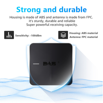 Автомобилна DAB+ кутия с дигитално радио и Android DVD навигация, модел DAB+009S, 5V, PCB+пластмаса, Thunder