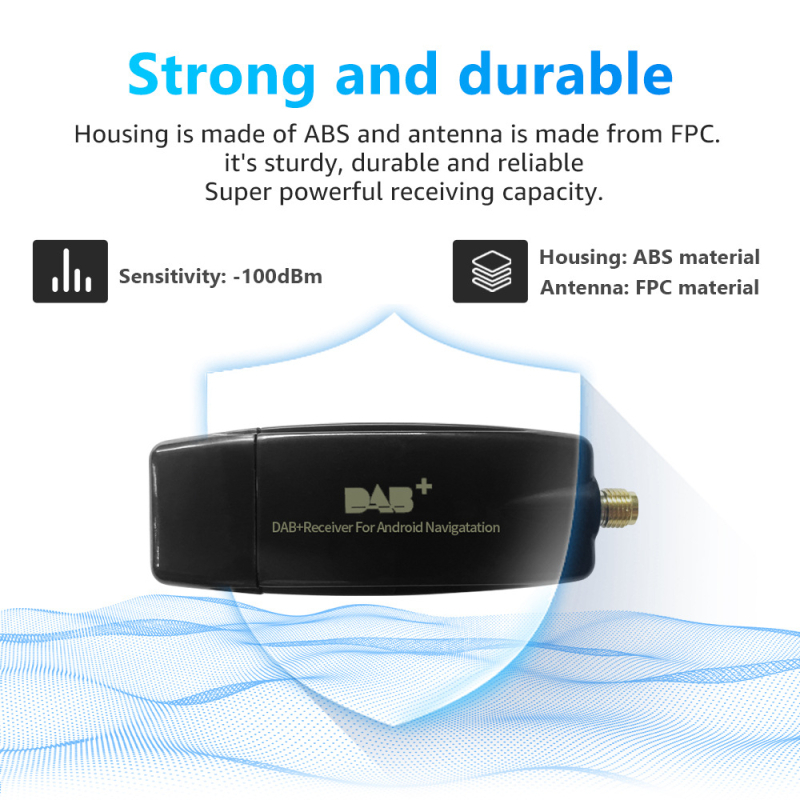 Автомобилна DAB+ кутия с дигитално радио и Android DVD навигация, модел DAB+009S, 5V, PCB+пластмаса, Thunder