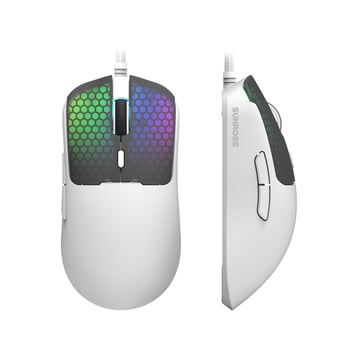 Žično RGB gaming miš s 1600 DPI (6 razina), 6 tipki, USB, ergonomski dizajn