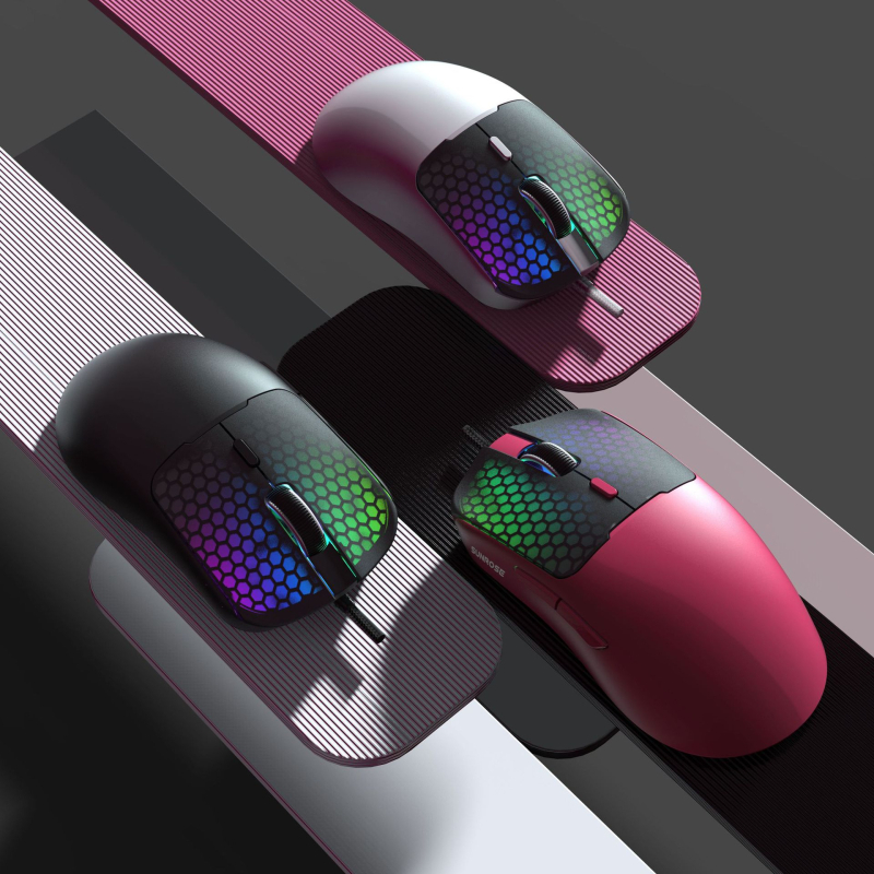 Žično RGB gaming miš s 1600 DPI (6 razina), 6 tipki, USB, ergonomski dizajn