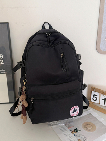 Unisex nylon ranac za slobodno vrijeme i putovanja, kapacitet 20–35 L, kompatibilan s 14-inčnim laptopom, ergonomske naramenice, lagan dizajn