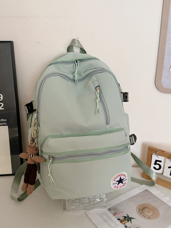 Unisex nylon ranac za slobodno vrijeme i putovanja, kapacitet 20–35 L, kompatibilan s 14-inčnim laptopom, ergonomske naramenice, lagan dizajn