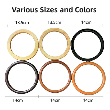 Medinis apvalus rankenos už maišelį, austinis rankų darbas, ultra lengvas, 2024 metų pavasaris, licencijuotas privatus ženklas