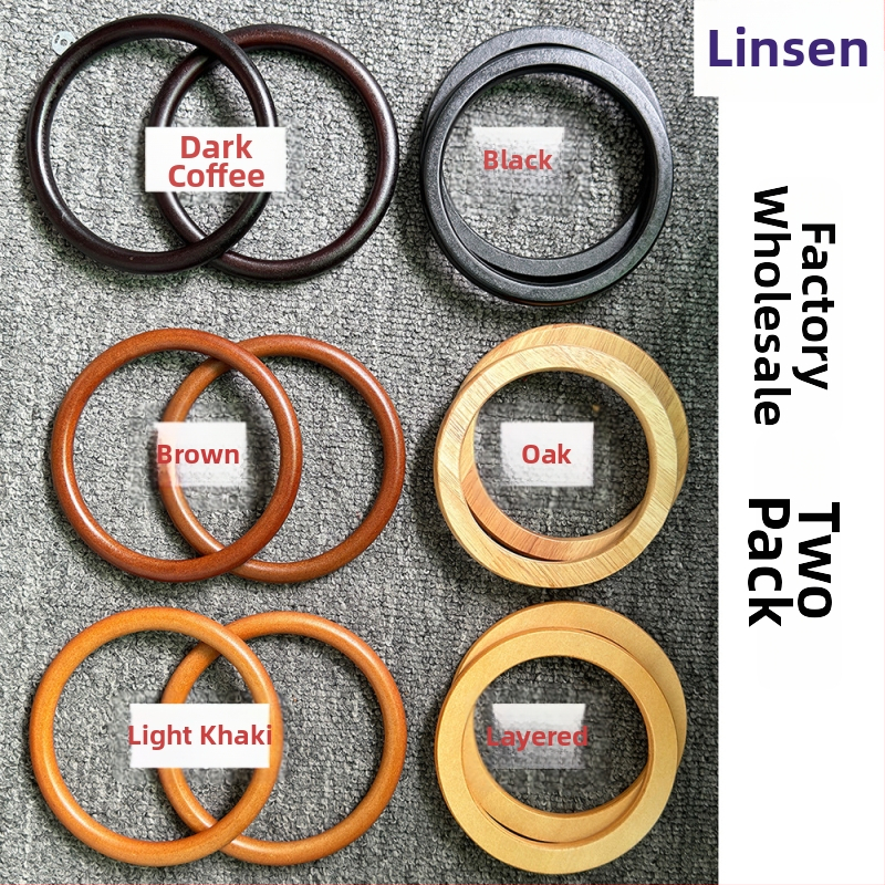 Medinis apvalus rankenos už maišelį, austinis rankų darbas, ultra lengvas, 2024 metų pavasaris, licencijuotas privatus ženklas