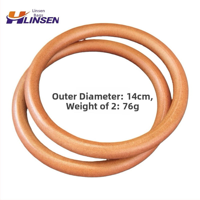 Koka apaļais somas rokturis, aušana, roku darbs, ultra viegls, 2024. gada pavasaris, licencēta privātā etiķete