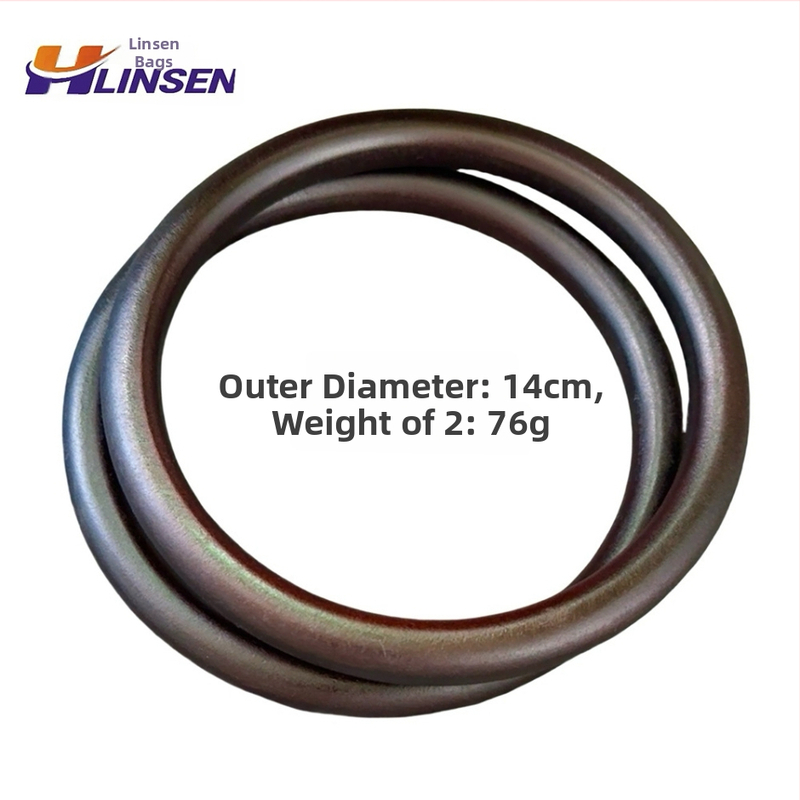 Medinis apvalus rankenos už maišelį, austinis rankų darbas, ultra lengvas, 2024 metų pavasaris, licencijuotas privatus ženklas