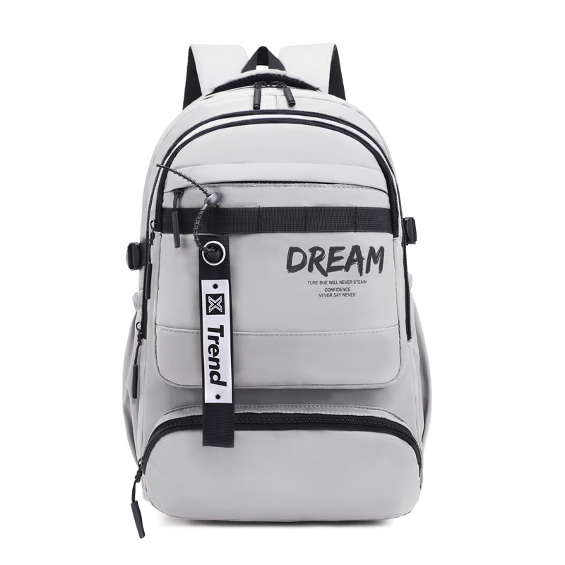 Ruksak, unisex, najlon, gradski stil, proširivi (Kapacitet: 20–35 L; Uzorak: slova; Podstava: poliester; Sustav nošenja: zračne naramenice)