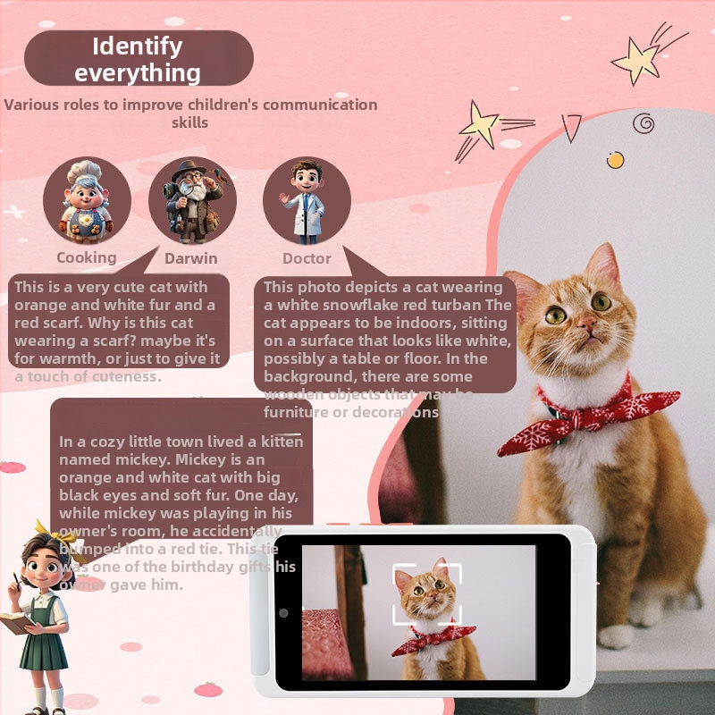 Cameră AI pentru selfie cu senzor CMOSS de 8MP, zoom optic 4x, zoom digital 4x, rezoluție maximă 3650x2190, ecran tactil