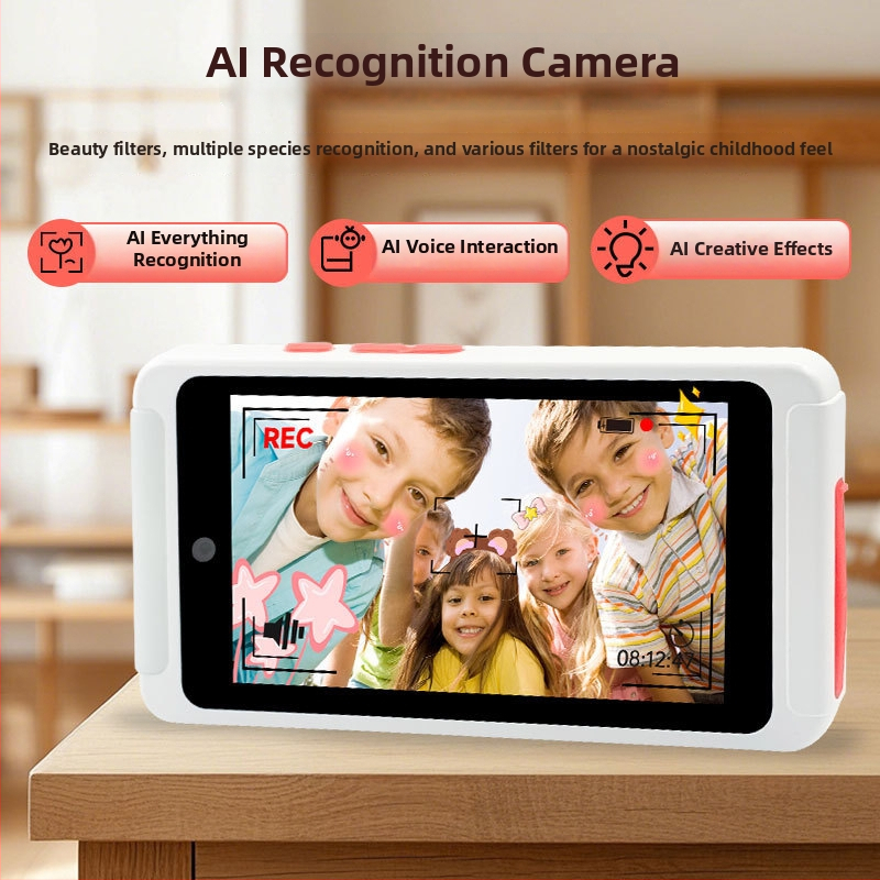 Cameră AI pentru selfie cu senzor CMOSS de 8MP, zoom optic 4x, zoom digital 4x, rezoluție maximă 3650x2190, ecran tactil