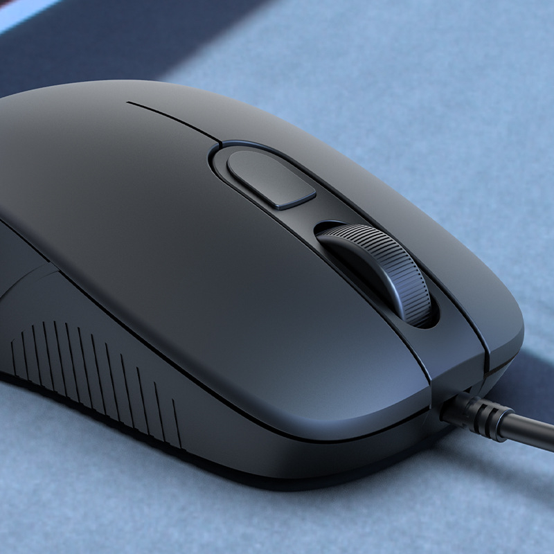 Ενσύρματο USB ποντίκι Q21-4D για επιτραπέζιο υπολογιστή, 1600dpi, 4 πλήκτρα, εργονομικός σχεδιασμός