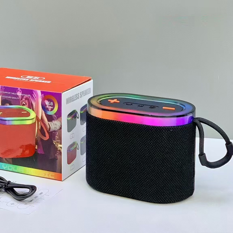 Erőteljes basszusú Bluetooth hangszóró, beépített 1000–1200 mAh akkumulátor, USB tápegység, Bluetooth 5.3, 5W kimenet, 10 m hatótávolság