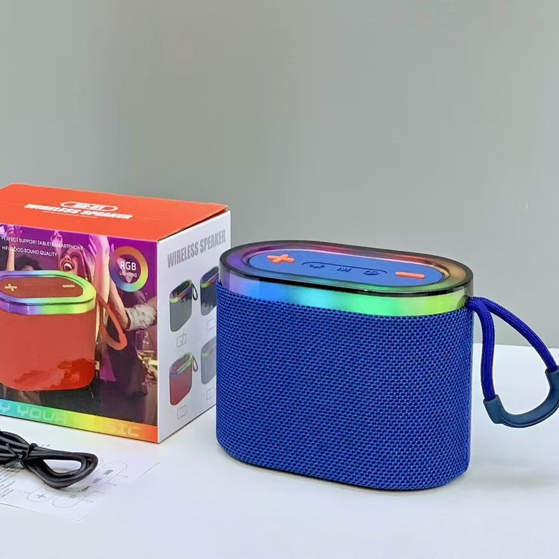 Erőteljes basszusú Bluetooth hangszóró, beépített 1000–1200 mAh akkumulátor, USB tápegység, Bluetooth 5.3, 5W kimenet, 10 m hatótávolság