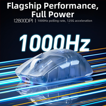 Inphic INX optická herná myš - Dual-mode (káblová/bezdrôtová), PAW3395 senzor, 26000 DPI, 6 tlačidiel, USB