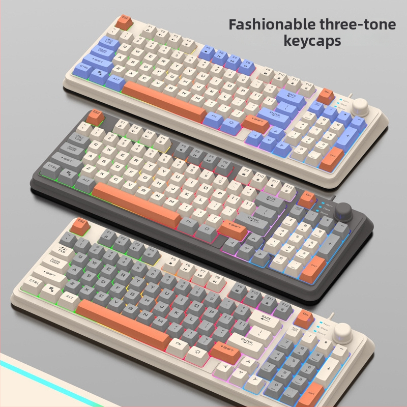 Gaming billentyűzet, vezetékes, 88–98 gomb, csuklótámasz, vízálló