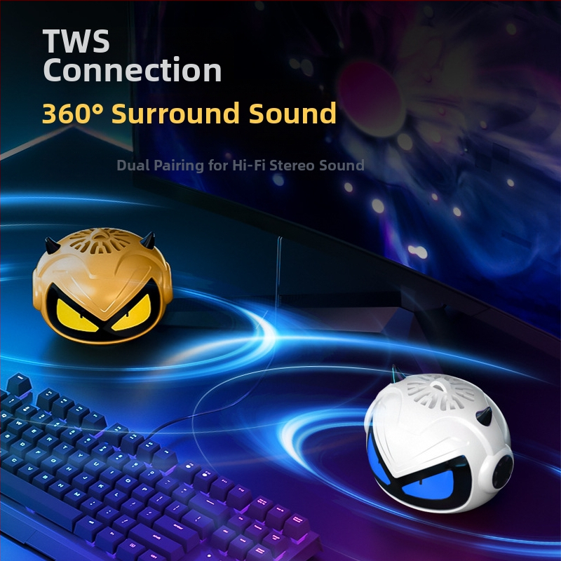 Bežični Bluetooth zvučnik – prijenosni vanjski mini zvučnik s ugrađenom baterijom, 5W, Bluetooth 5.3, 60Hz-15kHz, SNR ≥70dB, LED osvjetljenje