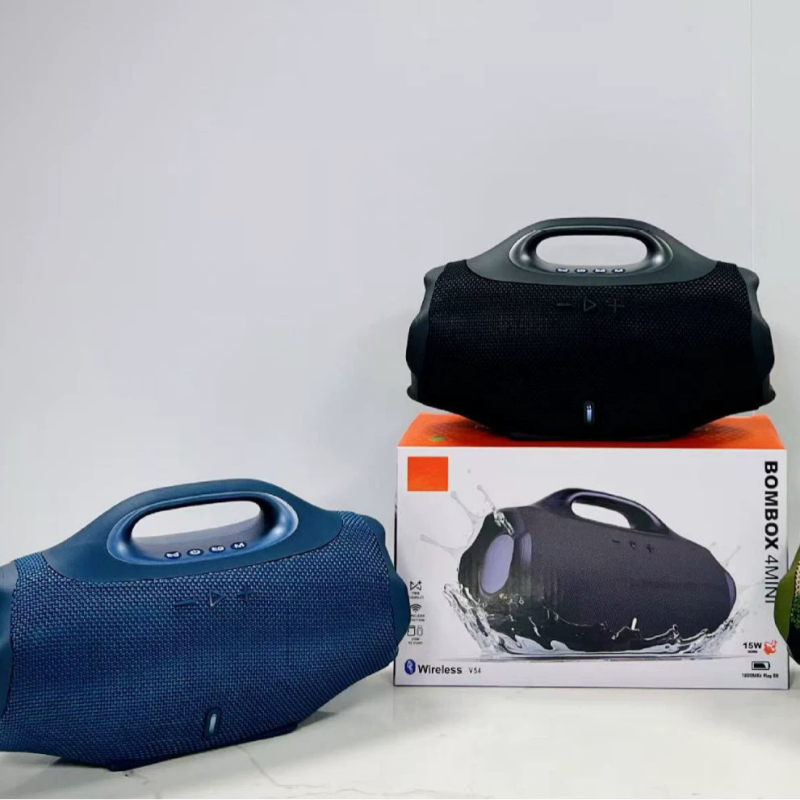 BOMBOX4 Ασύρματος Bluetooth ηχείο εξωτερικού χώρου, φορητό, 2 ηχεία, ισχύς 16W, IPX6 αντοχή στο νερό, Bluetooth 5.3, εύρος συχνοτήτων 100 Hz-20 kHz, ενσωματωμένη μπαταρία 1000–1200 mAh