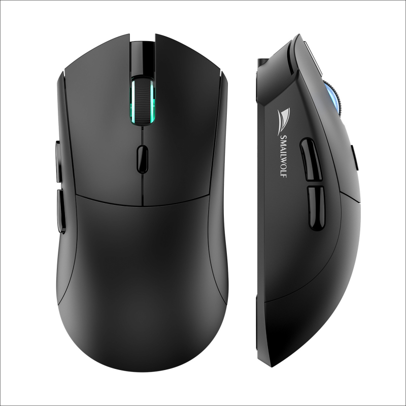 Smailwolf RS7 mouse de gaming wireless, trei moduri, 10000 DPI, 6 butoane, USB, 2.4G + Bluetooth