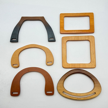 Ξύλινο σακίδιο με γεωμετρικό μοτίβο, στυλ εθνικής μόδας και νέου σχεδιασμού, άνοιξη 2024