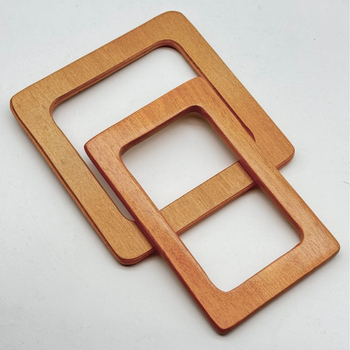 Ξύλινο σακίδιο με γεωμετρικό μοτίβο, στυλ εθνικής μόδας και νέου σχεδιασμού, άνοιξη 2024