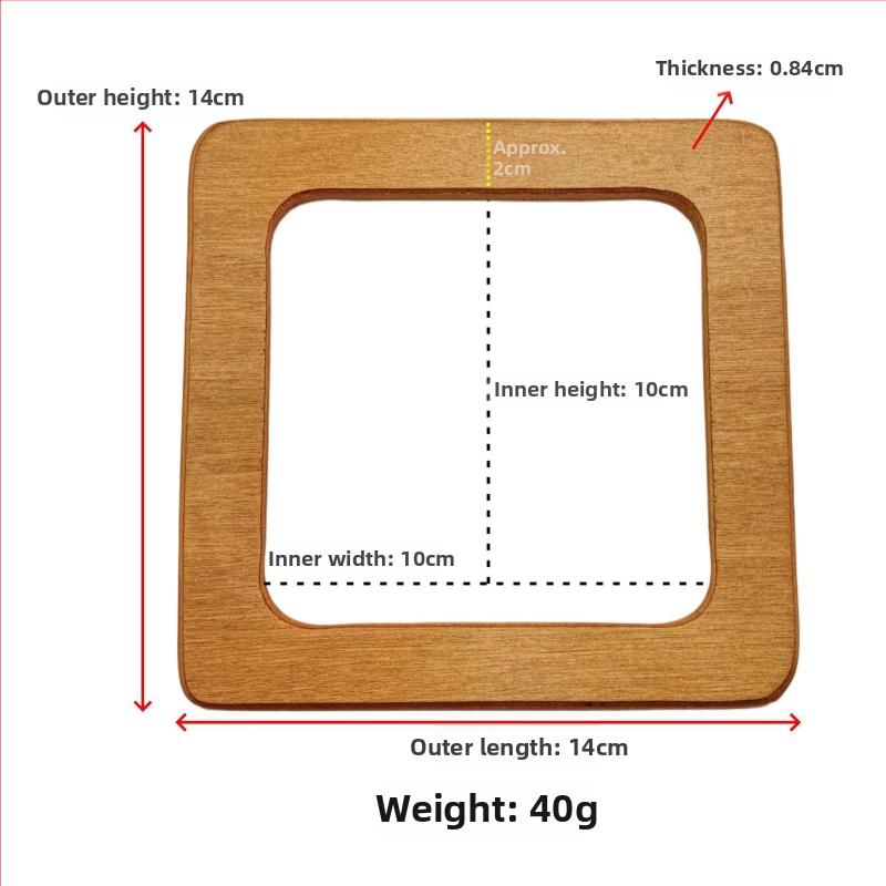 Medinė rankinė su geometriniu raštu, nacionalinio tendencijų stiliaus ir naujo dizaino derinys, 2024 m. pavasaris
