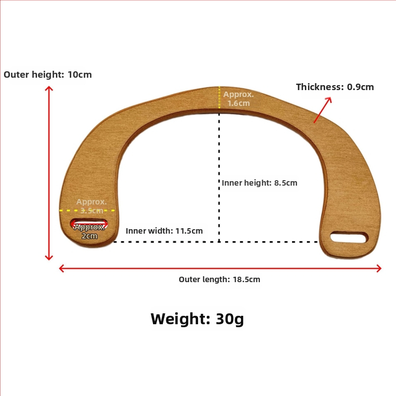Medinė rankinė su geometriniu raštu, nacionalinio tendencijų stiliaus ir naujo dizaino derinys, 2024 m. pavasaris