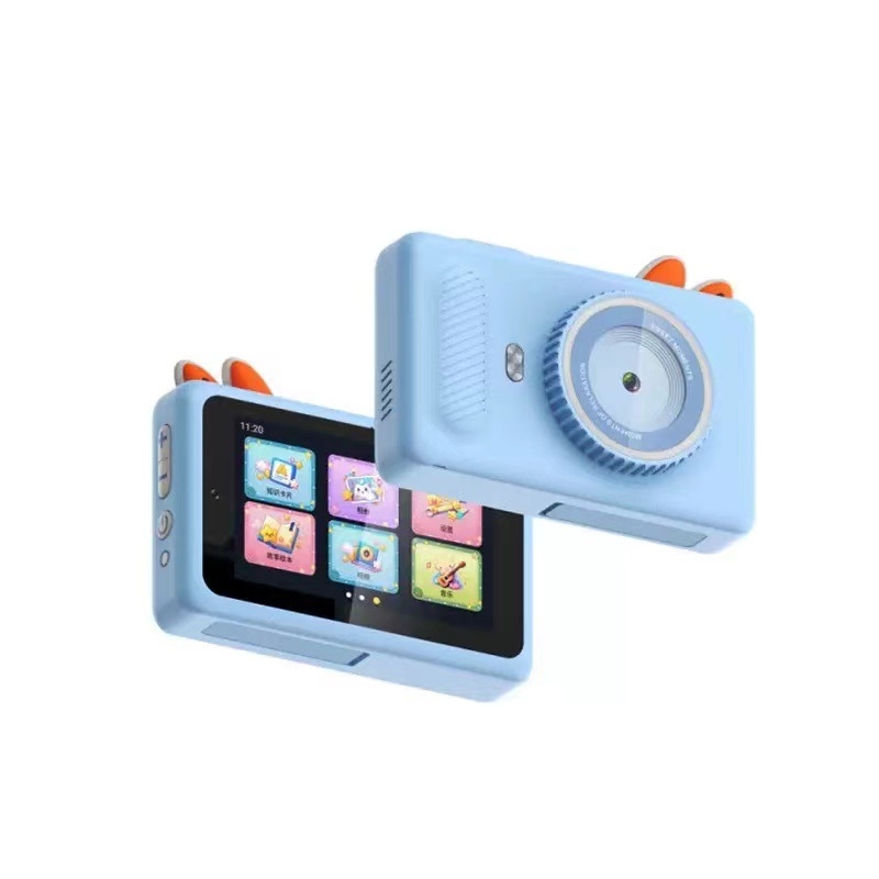 Cameră AI pentru învățare digitală pentru copii - Model X5; Stocare TF-card; Durata bateriei peste 5 ore; Învățare AI interactivă; Funcții: etichete foto, video, filtre, fotografiere