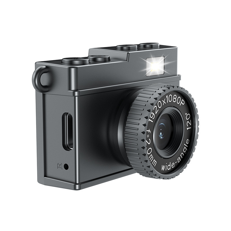 Mali retro CCD digitalni fotoaparat s filtrom - 8 MP, rezolucija 3072×2456, periskopni objektiv, TF kartica za pohranu, potpuno ručno upravljanje