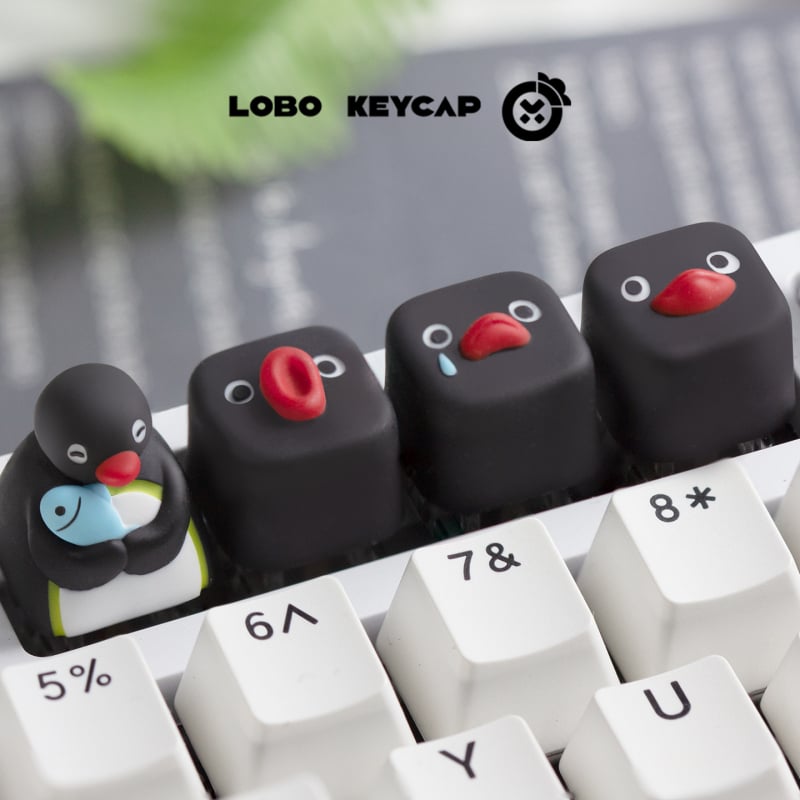 Personalizirana plastična kapica tipke ESC za mehaničku tipkovnicu – slatki pingvin, jedan komad