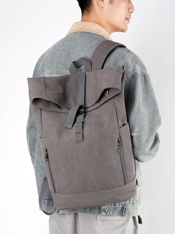 Unisex platnieni ruksak, kapacitet 20–35L, vodootporan, zakrivljene naramenice, gradski minimalistički stil, za putovanja i svakodnevnu upotrebu