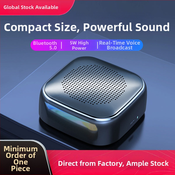 Global Sound Bluetooth mini reproduktor s oznamovačom platobného QR kódu, BT 5.0 • Zabudovaná batéria 1000–1200mAh • Výkon 5W • Rozsah frekvencií 60Hz–15kHz • SNR ≥70 dB