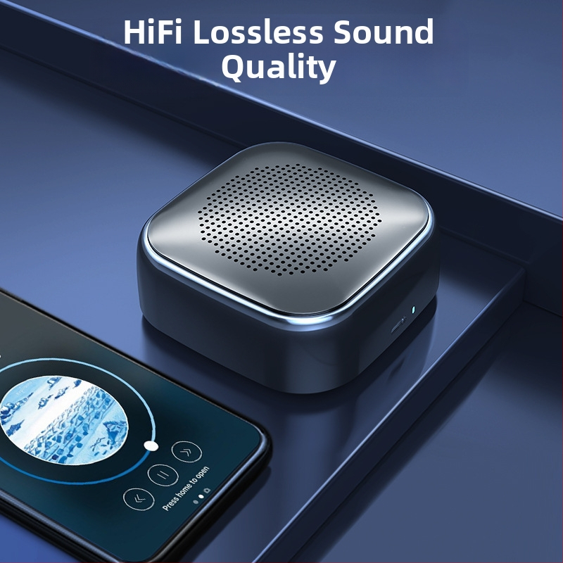 Global Sound Bluetooth mini reproduktor s oznamovačom platobného QR kódu, BT 5.0 • Zabudovaná batéria 1000–1200mAh • Výkon 5W • Rozsah frekvencií 60Hz–15kHz • SNR ≥70 dB