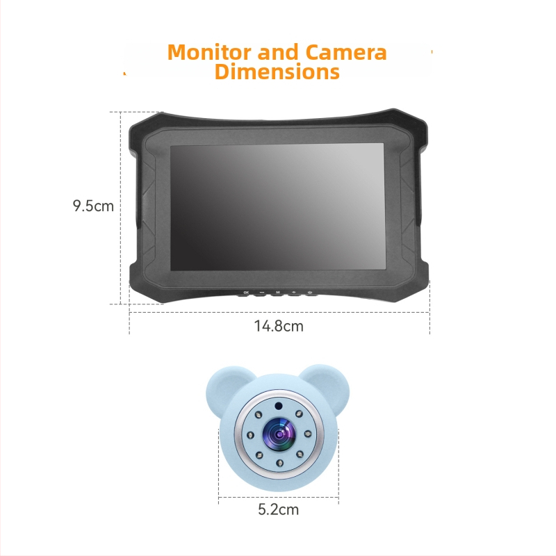 Sõiduki beebimonitor, Sõiduki kaamera, 1080P videosalvestus, Ühekanaliline auto monitor