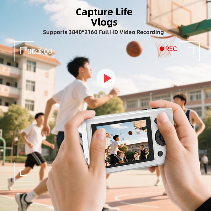 64MP CCD kaamera, 16× optiline zoom, 4K video salvestus, maks. resolutsioon 7360×4912, 2,8-tolline LCD-ekraan