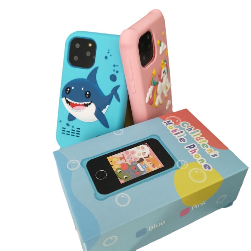 Παιδικό έξυπνο τηλέφωνο-παιχνίδι με διαφανή σιλικόνη και μονόκερο, μοντέλο S3 • οθόνη LCD 2.8'' • Κάμερα 2.0MP • Αποθήκευση TF • Διάρκεια μπαταρίας μίας εβδομάδας