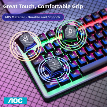 Set hernej klávesnice a myši - 104 kláves, káblové pripojenie, podsvietenie, ABS materiál, technológia Crater Architecture