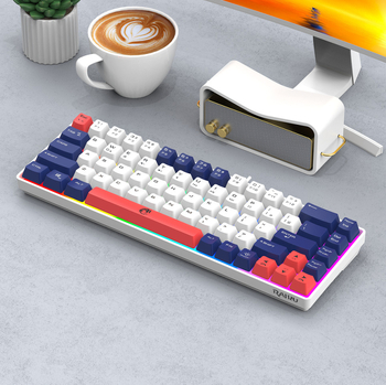 Raiku Leikui K68 žičana gaming tipkovnica za laptop, do 87 tipki, jednobojno pozadinsko osvjetljenje, filmski prekidači, vodootporna