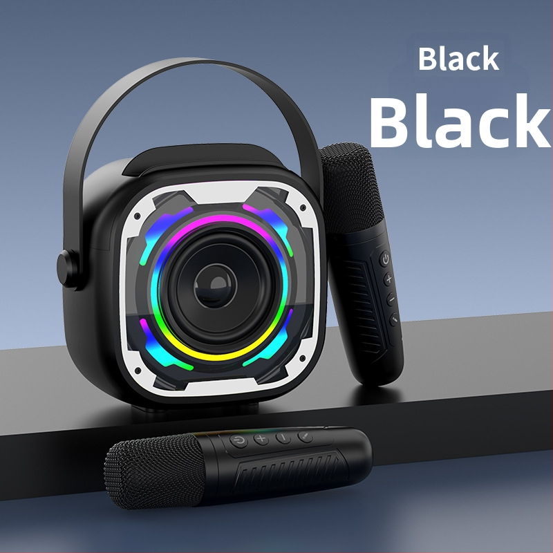 V11 bezdrôtový Bluetooth mini reproduktor s mikrofónom – karaoke zvukový systém, všetko v jednom, prenosný stolný subwoofer
