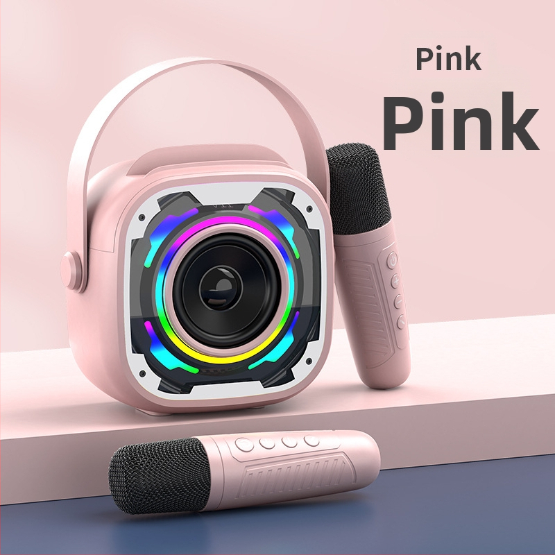 V11 bezdrôtový Bluetooth mini reproduktor s mikrofónom – karaoke zvukový systém, všetko v jednom, prenosný stolný subwoofer