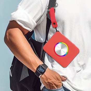 Boxă Bluetooth compactă, portabilă, exterior impermeabil IPX5, 5W, baterie încorporată, rază de 10 m, Bluetooth 5.3